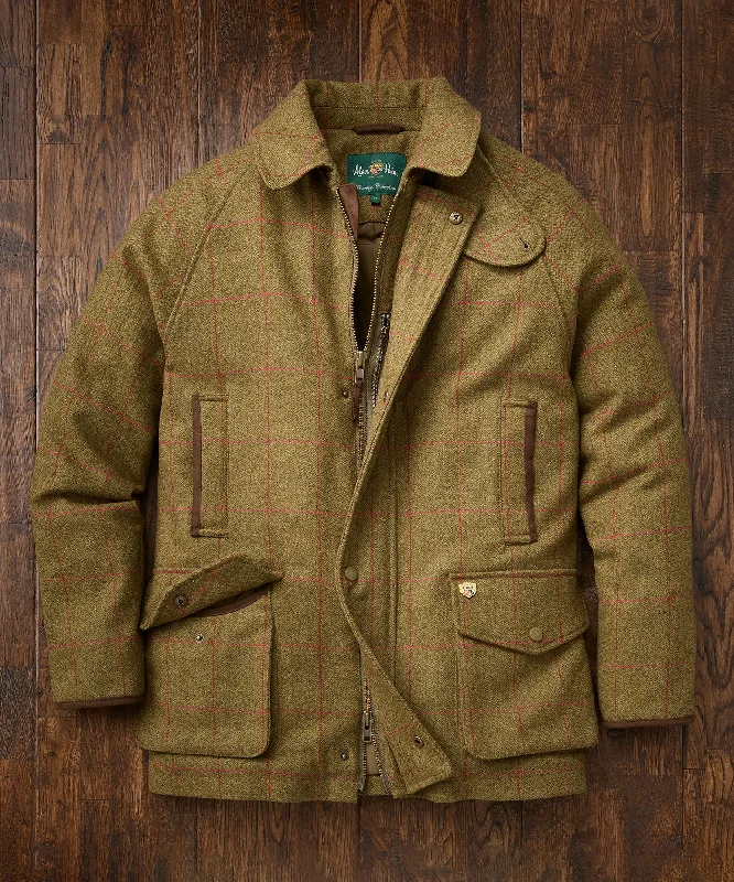 Alan Paine Comfgie Combrook Waterproof Wool Plaid Field Coat