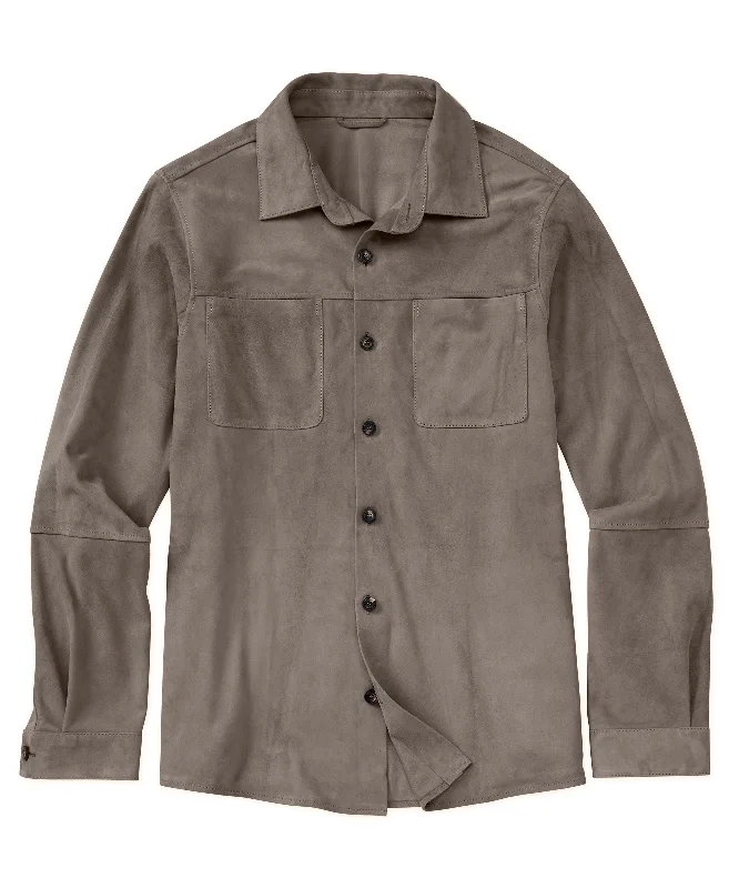 Goat Suede Shirt Jacket