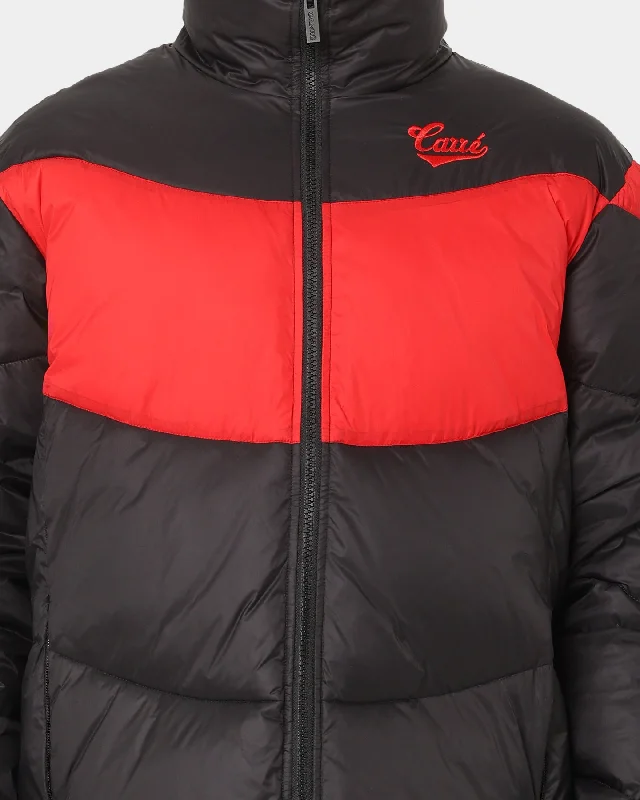 Carré Wave Puffer Jacket Black/Red