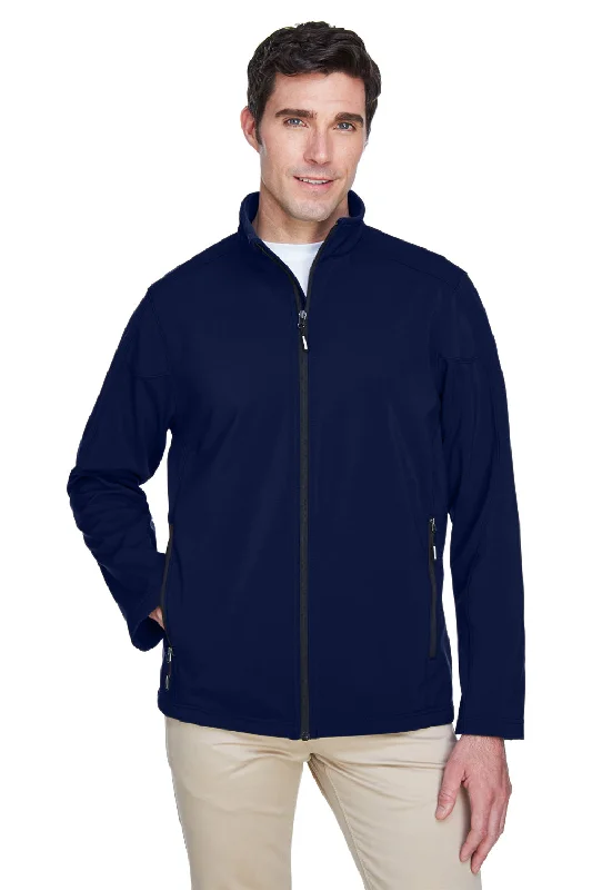 Core 365 Mens Cruise Water Resistant Full Zip Jacket - Classic Navy Blue