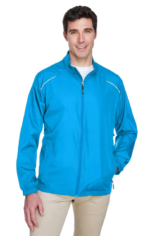 Core 365 Mens Motivate Water Resistant Full Zip Jacket - Electric Blue