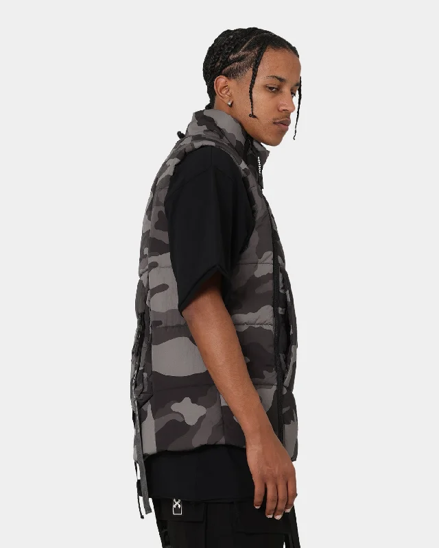 DXXMLife L-3 Chainge$ Puffer Vest Grey/Camo