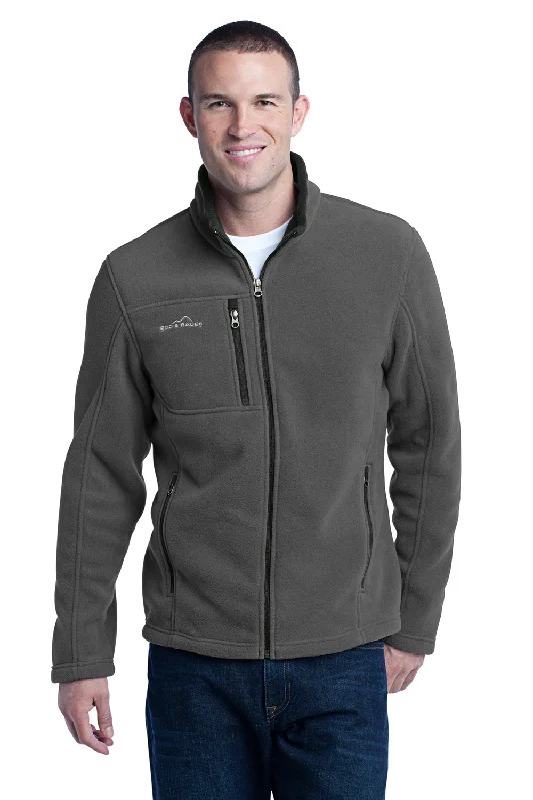 Eddie Bauer Mens Full Zip Fleece Jacket - Steel Grey