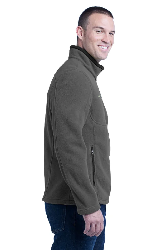 Eddie Bauer Mens Full Zip Fleece Jacket - Steel Grey