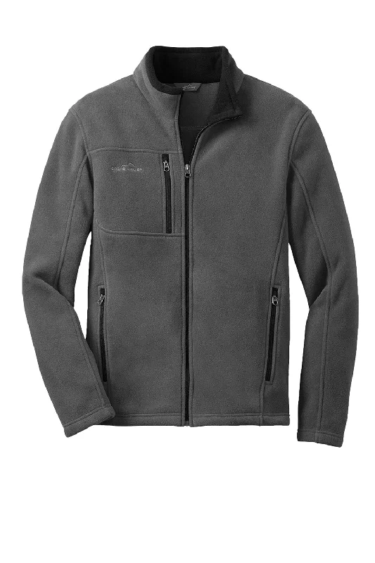 Eddie Bauer Mens Full Zip Fleece Jacket - Steel Grey