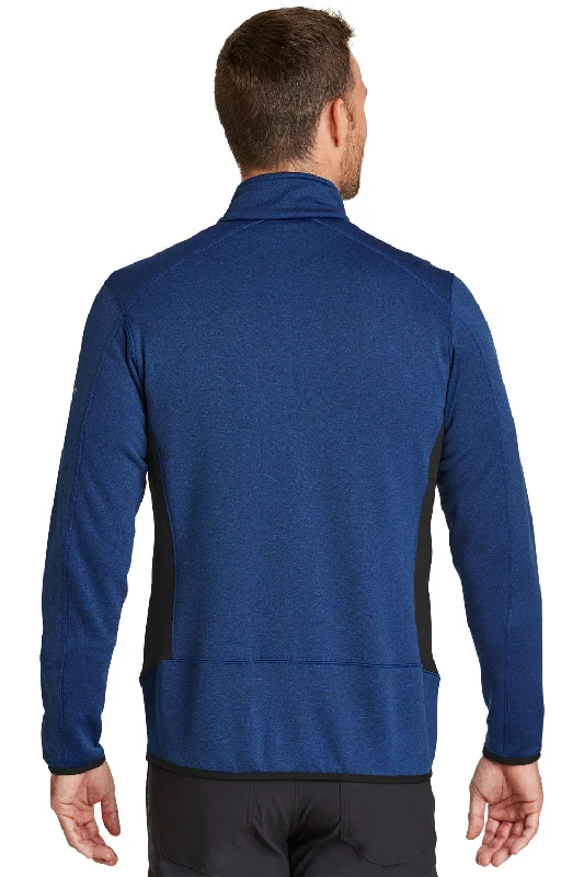 Eddie Bauer Mens Full Zip Fleece Jacket - Heather Blue