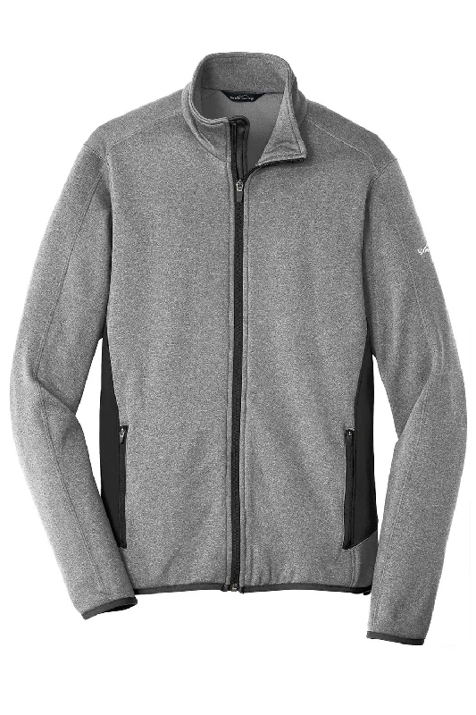 Eddie Bauer Mens Full Zip Fleece Jacket - Heather Grey