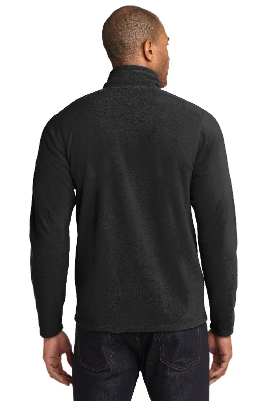 Eddie Bauer Mens Pill Resistant Microfleece Full Zip Jacket - Black