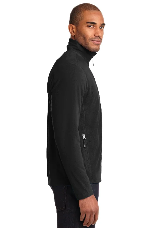 Eddie Bauer Mens Pill Resistant Microfleece Full Zip Jacket - Black