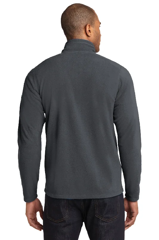 Eddie Bauer Mens Pill Resistant Microfleece Full Zip Jacket - Steel Grey