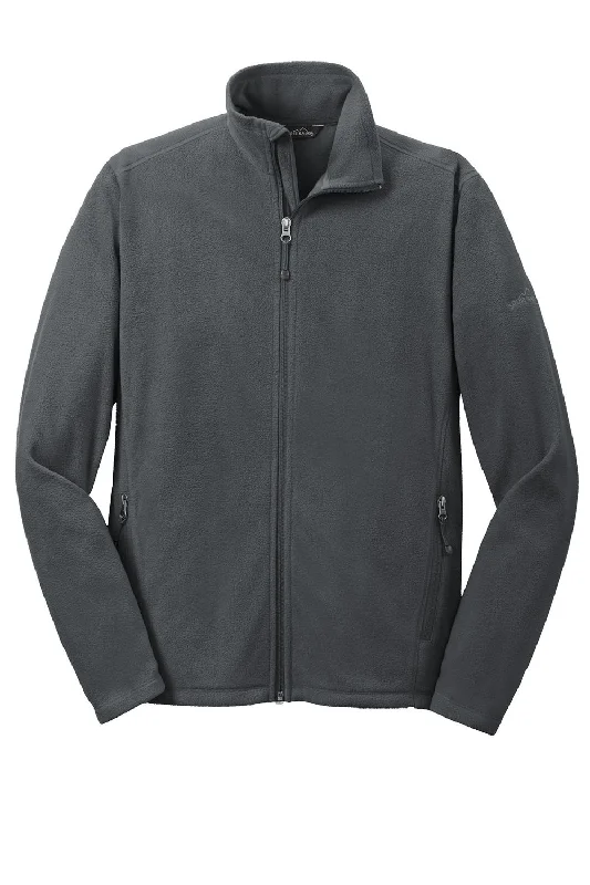 Eddie Bauer Mens Pill Resistant Microfleece Full Zip Jacket - Steel Grey