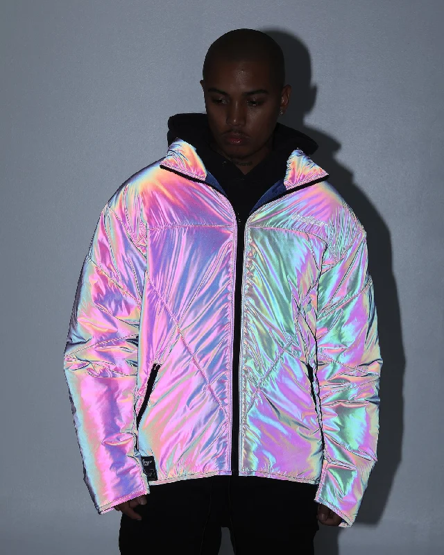 Loiter Reflective Spectrum Puffer Jacket V2 Navy