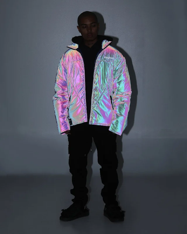 Loiter Reflective Spectrum Puffer Jacket V2 Navy