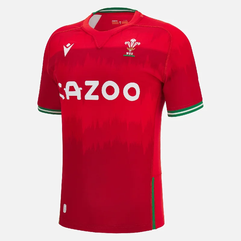 Macron Wales Official WRU 22/23 Mens Home Pathway Rugby Shirt