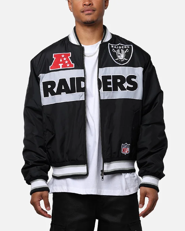 Majestic Athletic Las Vegas Raiders Moto Jacket Faded Black