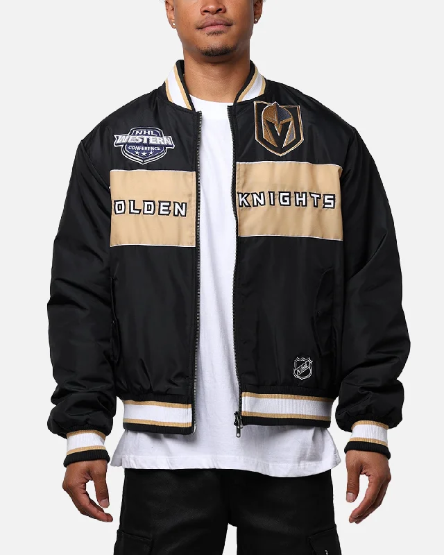 Majestic Athletics Vegas Golden Knights Moto Jacket Faded Black