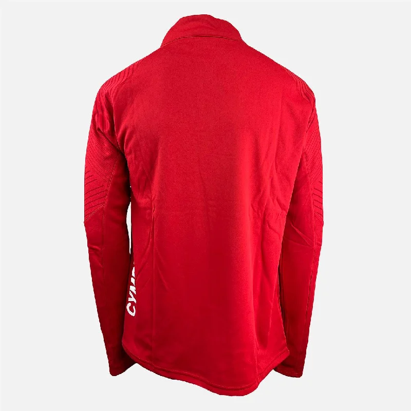 Wales Cymru Mens Wales Shield Sports ¼ Zip Top