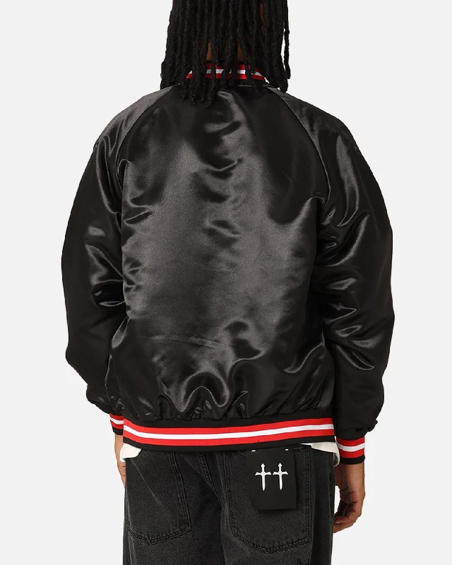 Mitchell & Ness Chicago Bulls Lightweight Satin Jacket Black