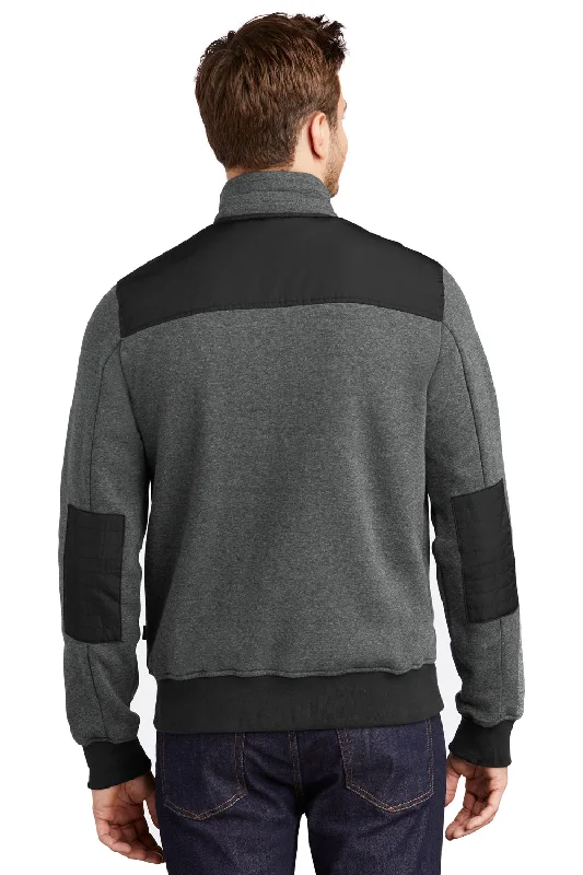 Ogio Mens Crossbar Water Resistant Fleece Full Zip Jacket - Heather Blacktop - Closeout