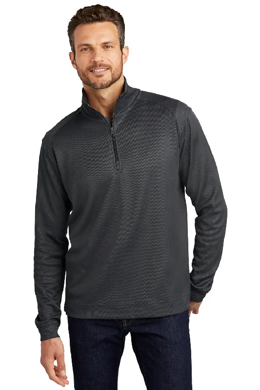 Port Authority Mens 1/4 Zip Jacket - Iron Grey