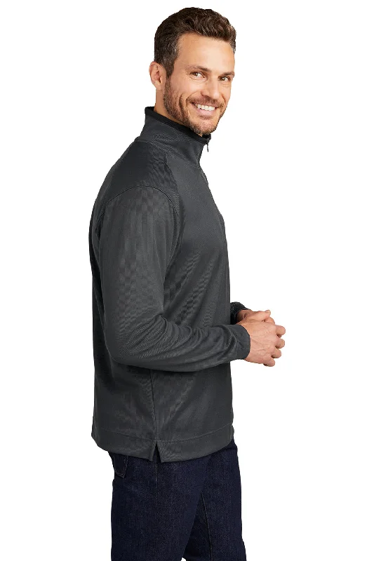 Port Authority Mens 1/4 Zip Jacket - Iron Grey