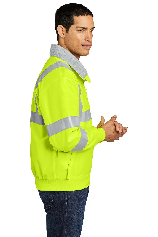 Port Authority Mens Challenger Wind & Water Resistant Full Zip Jacket - Safety Yellow