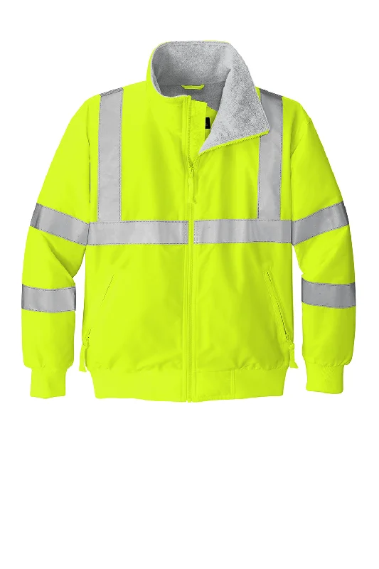 Port Authority Mens Challenger Wind & Water Resistant Full Zip Jacket - Safety Yellow