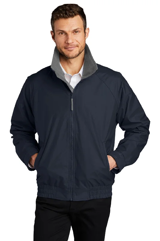 Port Authority Mens Competitor Wind & Water Resistant Full Zip Jacket - True Navy Blue