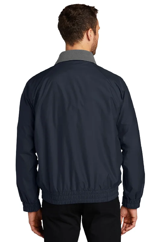 Port Authority Mens Competitor Wind & Water Resistant Full Zip Jacket - True Navy Blue