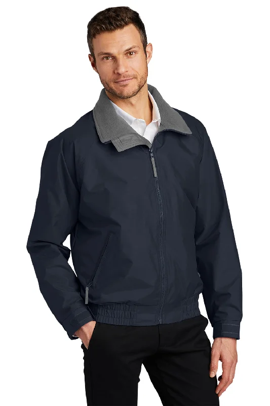 Port Authority Mens Competitor Wind & Water Resistant Full Zip Jacket - True Navy Blue