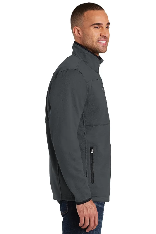 Port Authority Mens Full Zip Fleece Jacket - Graphite Grey