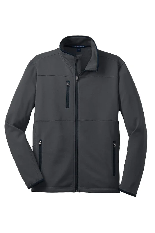 Port Authority Mens Full Zip Fleece Jacket - Graphite Grey