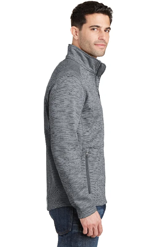 Port Authority Mens Full Zip Fleece Jacket - Grey