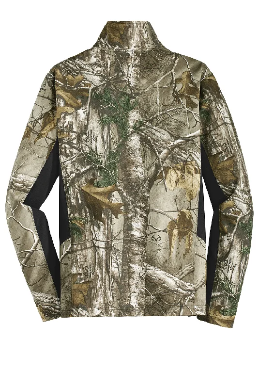 Port Authority Mens Wind & Water Resistant Full Zip Jacket - Realtree Xtra Camo/Black