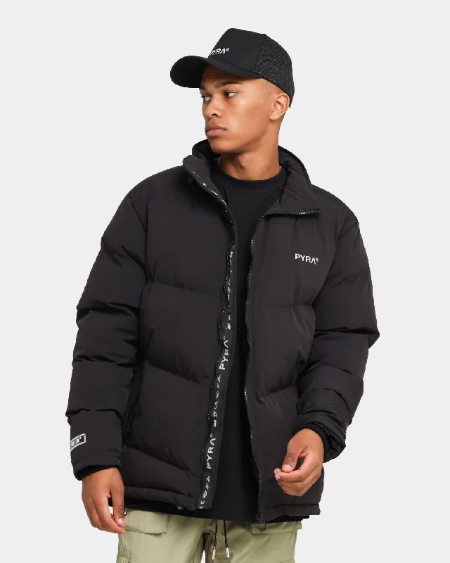 PYRA Padded Puffa Jacket Black