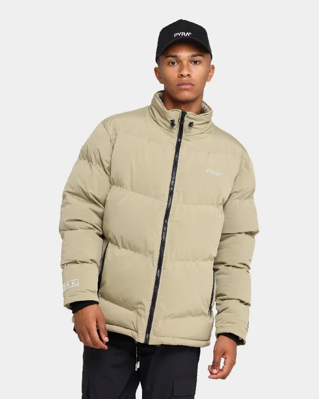 PYRA Padded Puffa Jacket Olive