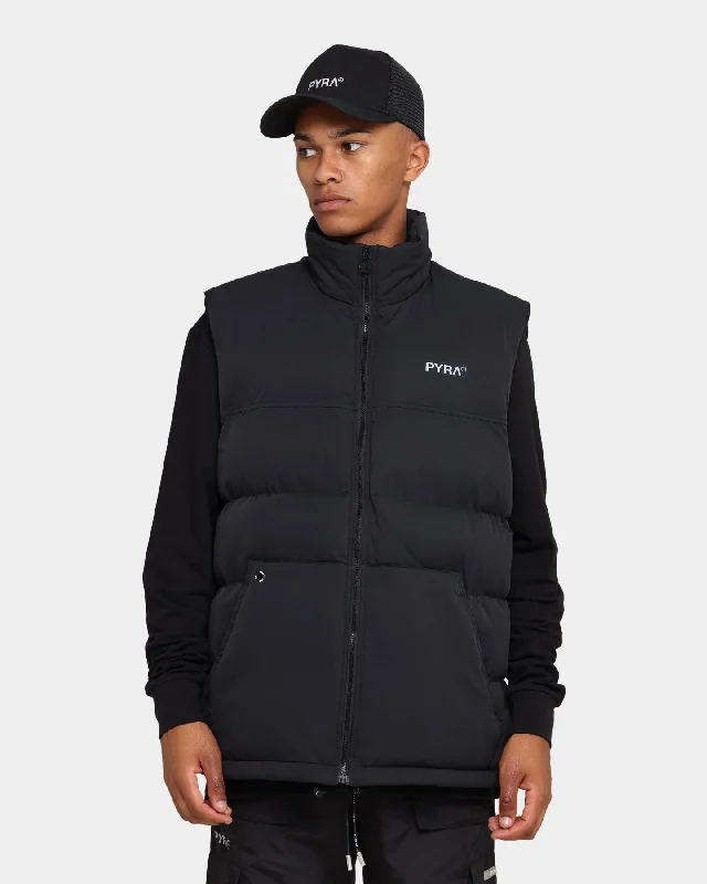 PYRA Sleveless Puffa Vest Black