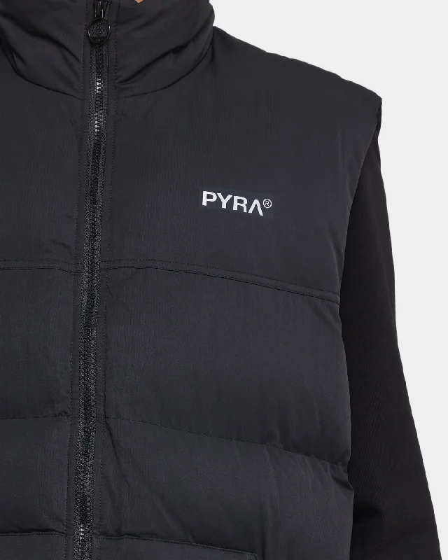 PYRA Sleveless Puffa Vest Black