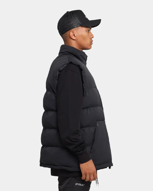 PYRA Sleveless Puffa Vest Black