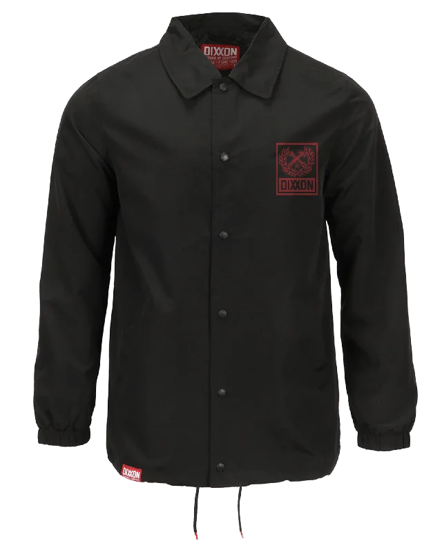 Red Box Crest Coaches Jacket - Black