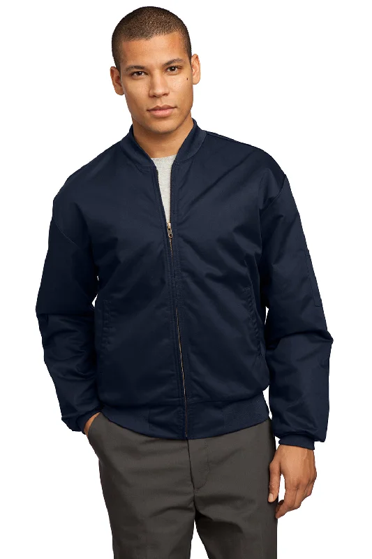 Red Kap Mens Team Full Zip Jacket - Navy Blue - Closeout