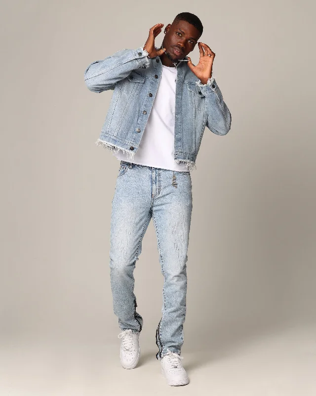 Saint Morta Post Humanous Denim Jacket Blue Wash