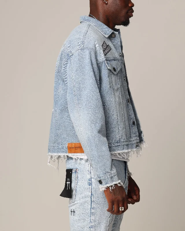 Saint Morta Post Humanous Denim Jacket Blue Wash