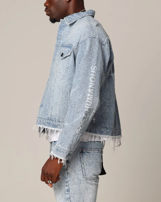 Saint Morta Post Humanous Denim Jacket Blue Wash