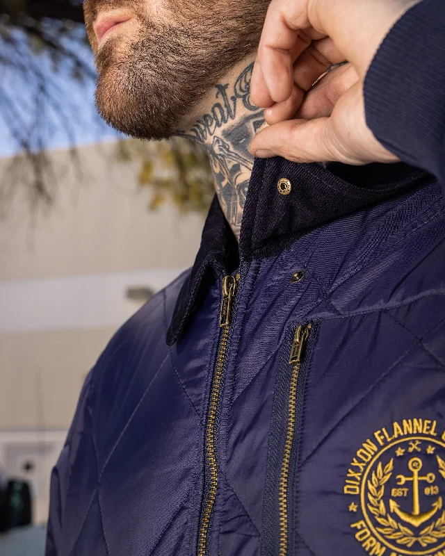 Salty Diamond Stitch Quilted Jacket