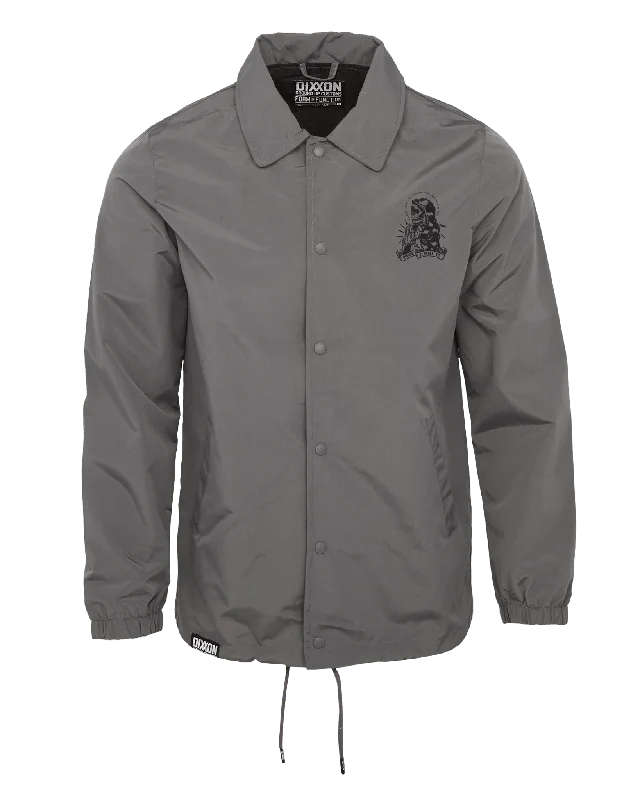 Santa Muerte Coaches Jacket - Gray