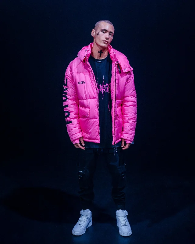 The Anti Order Hyphen ATD Puffer Jacket Lethal Pink