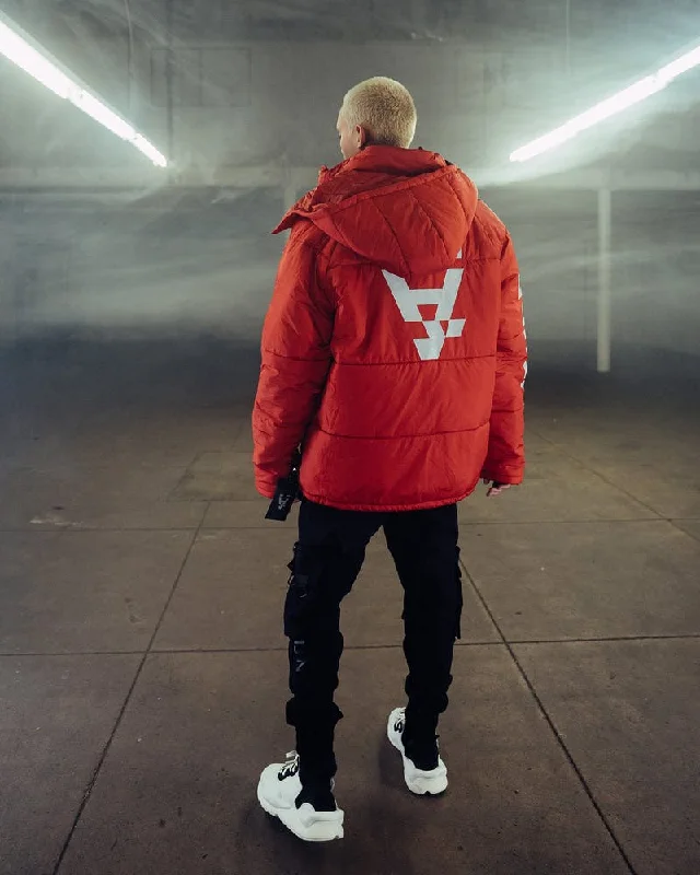 The Anti Order Hyphen ATD Puffer Jacket Red/White