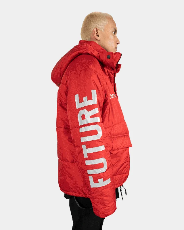 The Anti Order Hyphen ATD Puffer Jacket Red/White