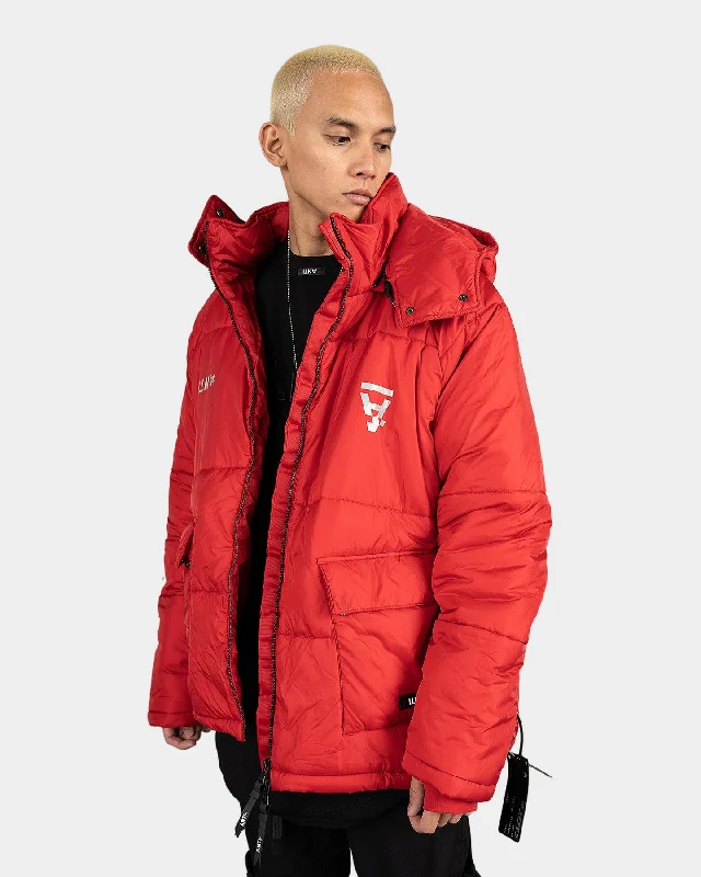 The Anti Order Hyphen ATD Puffer Jacket Red/White